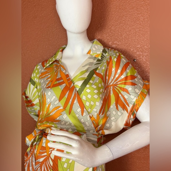 Dress Forum Los Angeles Tropical Print Maxi Dress Size Medium - Picture 15 of 17